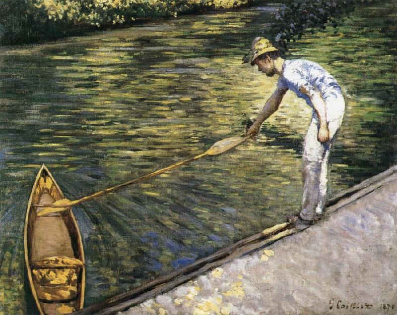 Gustave Caillebotte Tug the racing boat Sweden oil painting art